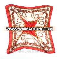 High End Unique Custom Design Square Chinese Indian Silk Scarf