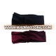 High quality women girls wine with black headband hair band for hair accessories