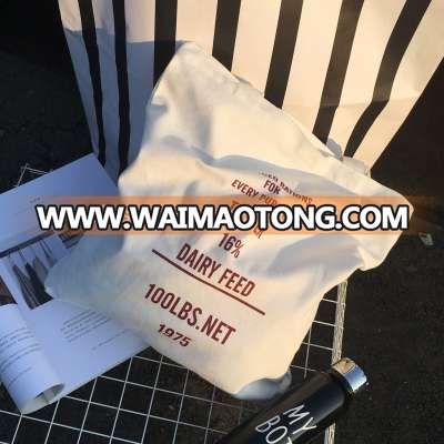 Eco Friendly Full color custom printed canvas tote bags for promotion