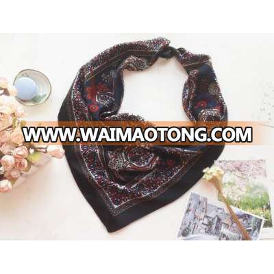 Square Bandana Silklike scarf Polyester Handkerchief customized