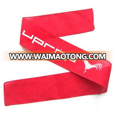 custom hot sale Japanese traditional headband soft cotton silk printing